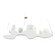 Organic LED Pendant in Organic White (486|1337LED47)