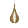 Cappadocia One Light Pendant in Organic Gold (486|131049)