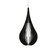 Cappadocia One Light Pendant in Organic Black (486|131046)