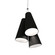 Conical Three Light Pendant in Organic Black (486|123446)