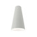 Conical One Light Pendant in Organic White (486|123347)