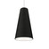 Conical One Light Pendant in Organic Black (486|123346)