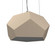 Facet Three Light Pendant in Organic Cappuccino (486|122748)