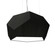 Facet Three Light Pendant in Organic Black (486|122746)