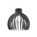 Stecche di Legno One Light Pendant in Organic Grey (486|118050)