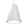 Conical LED Pendant in Organic White (486|1130LED47)