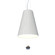 Conical LED Pendant in Organic White (486|1130CLED47)