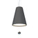 Conical One Light Pendant in Organic Grey (486|1130C50)
