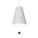 Conical One Light Pendant in Organic White (486|1130C47)
