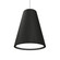 Conical One Light Pendant in Organic Black (486|113046)