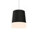 Conical One Light Pendant in Organic Black (486|110046)