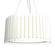 Slatted LED Pendant in Organic White (486|1095LED47)