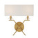 Arondale Two Light Wall Sconce in Warm Brass (51|933052322)