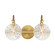 Addison Two Light Bathroom Vanity in Warm Brass (51|839812322)