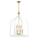 Sheffield Eight Light Pendant in White with Warm Brass Accents (51|778008142)