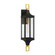 Glendale One Light Outdoor Wall Lantern in Matte Black and Weathered Brushed Brass (51|5279144)