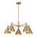 Pharos Five Light Chandelier in Noble Brass (51|180045127)