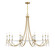 Mayfair Ten Light Chandelier in Warm Brass/Chrome (51|1771210195)