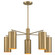 Lio Five Light Chandelier in Noble Brass (51|165085127)