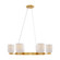 Isla Blanca Six Light Chandelier in Warm Brass (51|131706322)