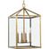Hillcrest Four Light Foyer Pendant in Vintage Brass (54|P500440163)
