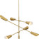 Cornett Six Light Chandelier in Brushed Gold (54|P400380191)