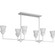 Pinellas Six Light Island Pendant in White Plaster (54|P400374197)