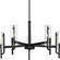 Rivera Five Light Chandelier in Matte Black (54|P40036331M)