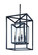 Morgan Four Light Lantern in Matte Black (67|F9994MB)