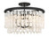Shimmering Elegance Four Light Semi Flush Mount in Sand Coal (7|670366)