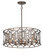 Hexly Six Light Pendant in Bronze & Sultry Silver (7|3587795)