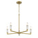 Oro District Five Light Chandelier in Soft Brass (7|1457695)