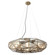 Geo-Gem Eight Light Chandelier in Artisan Brass (29|N1698863)