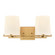 Votisse Two Light Vanity in Lacquered Brass (45|901582)