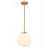 Nate One Light Mini Pendant in Natural Brass (45|901311)