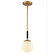 Gillian One Light Mini Pendant in Natural Brass (45|900621)