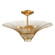 Biscayne Bay Three Light Semi Flush Mount in Champagne Gold (45|522313)