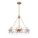 Vernacular Six Light Chandelier in Painted Gold (45|185666)