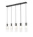 Alton Five Light Linear Chandelier in Matte Black (224|824P5LMB)