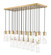 Alton 23 Light Linear Chandelier in Modern Gold (224|824P23LMGLD)