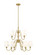 Gianna Nine Light Chandelier in Modern Gold (224|7509932MGLD) Gianna Nine Light Chandelier in Modern Gold (224|7509932MGLD)