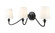 Gianna Three Light Wall Sconce in Matte Black (224|75093SMB)