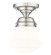 Vaughn One Light Flush Mount in Brushed Nickel (224|735F1BN)