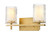 Grayson Two Light Vanity in Modern Gold (224|19492VMGLD)