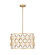 Harden Five Light Pendant in Modern Gold (224|1948P18MGLD)