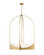 Devon Eight Light Chandelier in Modern Gold (224|194748MGLD)