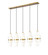 Cayden Five Light Linear Chandelier in Modern Gold (224|1946P5LMGLD)