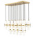 Cayden 17 Light Linear Chandelier in Modern Gold (224|1946P17LMGLD)