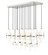 Cayden 17 Light Linear Chandelier in Brushed Nickel (224|1946P17LBN)