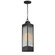 Triform One Light Outdoor Pendant in Black / Antique Brass (16|30764CRBKAB)